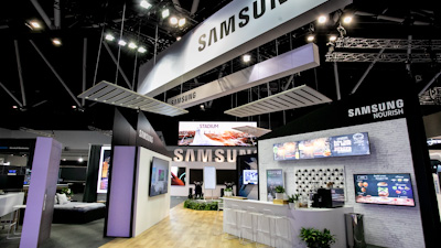 Samsung stand set up time-lapse at ICC Sydney
