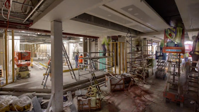 Time-lapse of commercial shop fit-outs