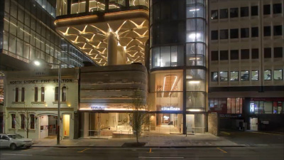 88 Walker Street high-rise construction time-lapse view