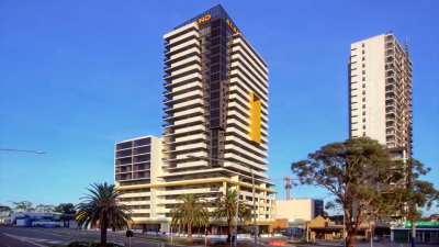 Construction sequence of Aland residential high-rise development in Liverpool Sydney