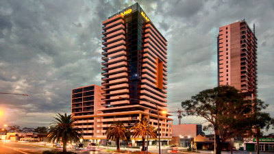 Aland high-rise construction site at Liverpool in Sydney