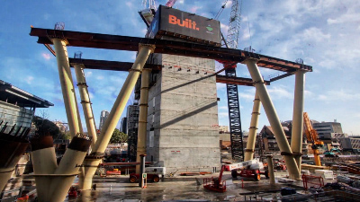 Parramatta City Centre Redevelopment construction time-lapse