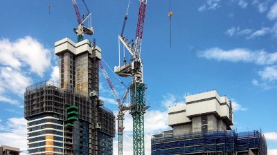Rhodes multi-storey construction project captured via time-lapse