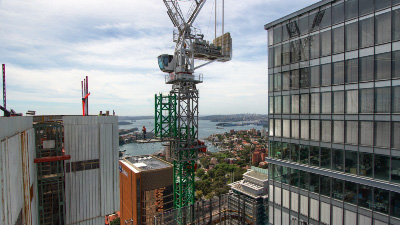 Walker Street construction view