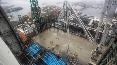 Walker Street construction view