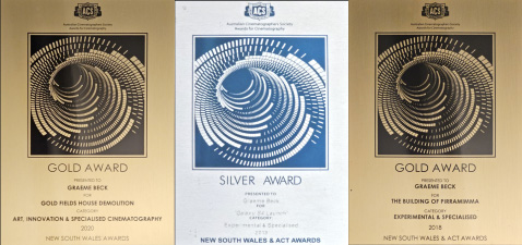 Three ACS awards for Cinematography.