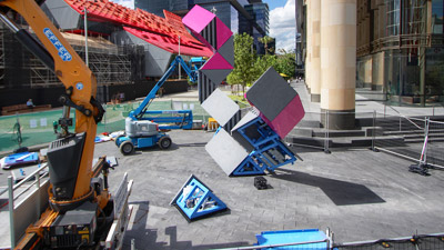 Parramatta art sculpture installation