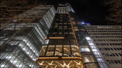 88 Walker Street high-rise construction in North Sydney at night