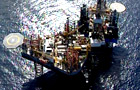 Sydney aerial cinematography and offshore industrial video production for Ampolex oil rig.