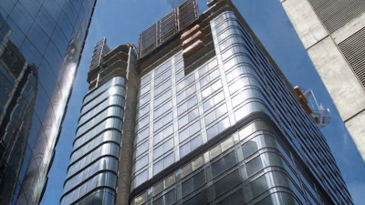 Walker Street construction view
