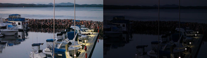 Low light Canon 5DMKII vs XDCAM