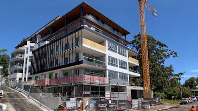 Marina Apartments Gosford construction tracking phase